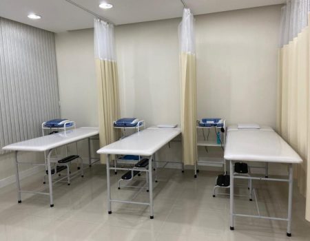 Espaço confortável para sua sessão de fisioterapia